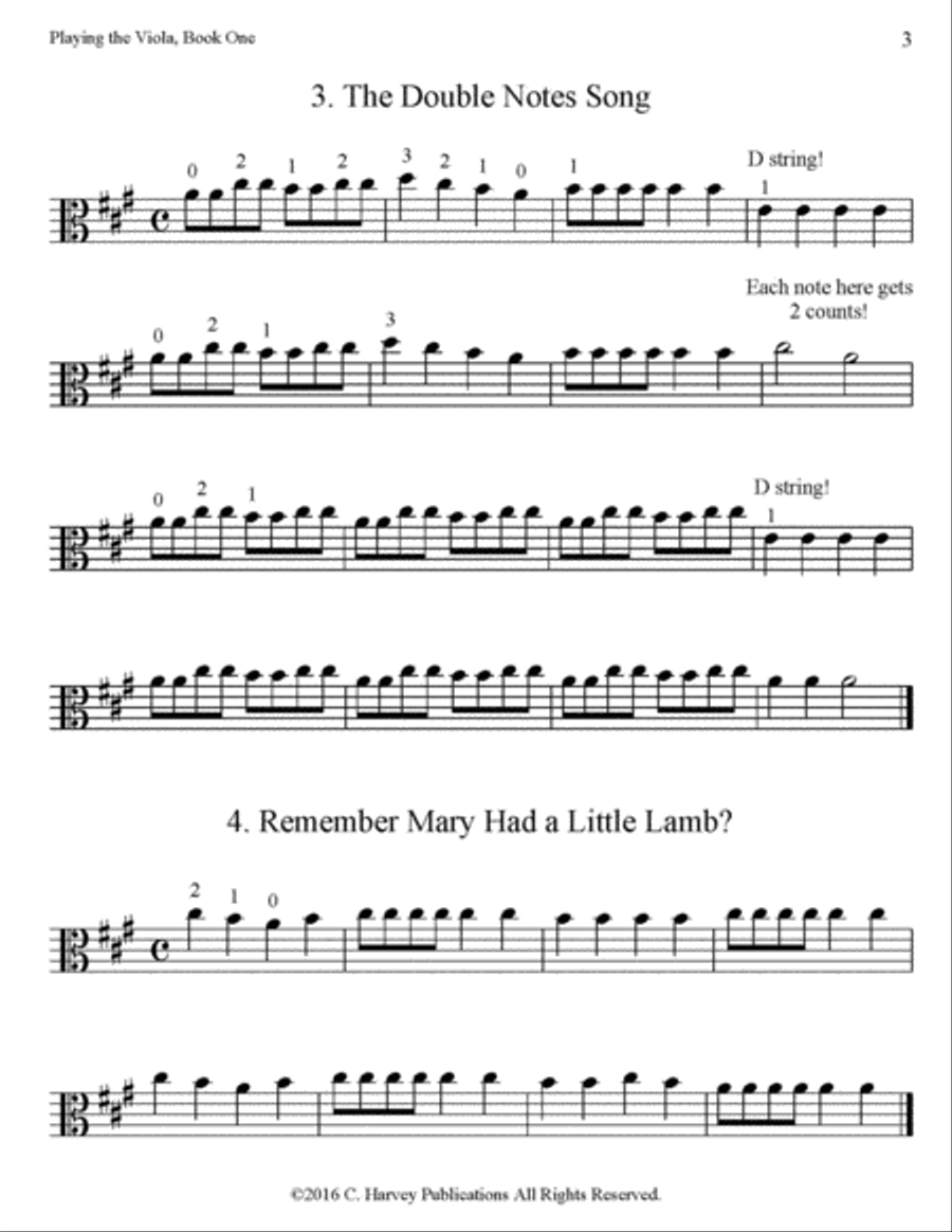 Playing the Viola, Book One Viola scores gallery preview page 3