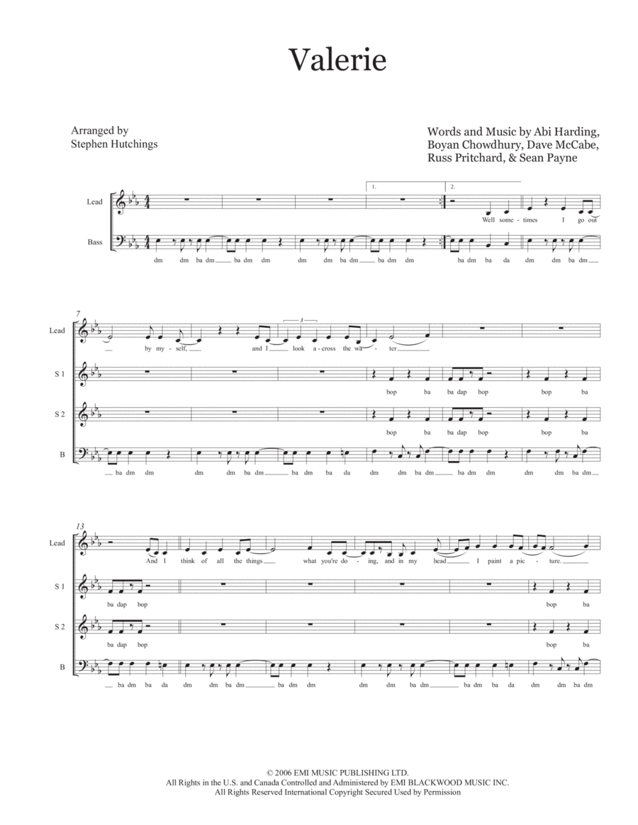 Valerie Valerie Divisi scores gallery preview page 1