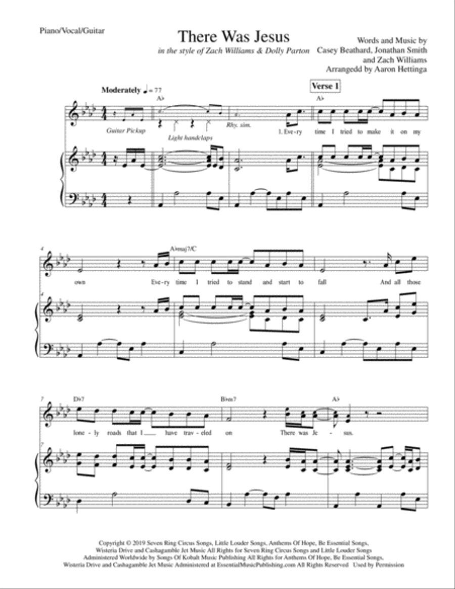 There Was Jesus Vocal Duet scores gallery preview page 3