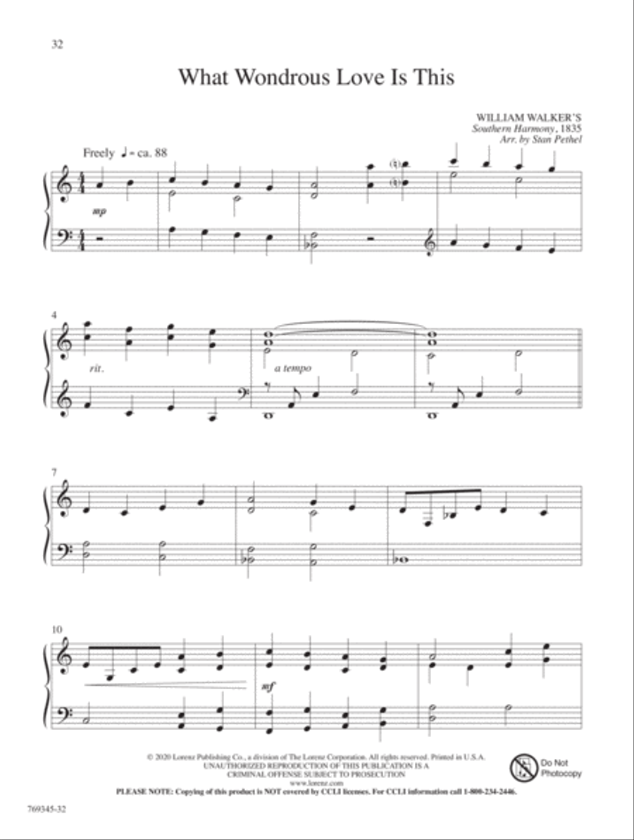 Jesus, Lover of My Soul Piano Solo scores gallery preview page 11