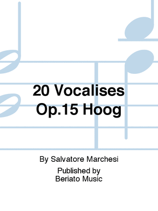 20 Vocalises Op.15 Hoog