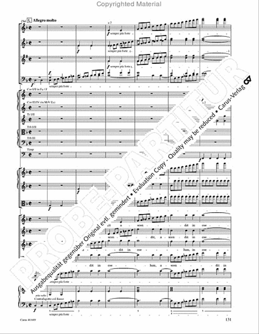 Missa solemnis Missa solemnis 4-Part scores gallery preview page 147