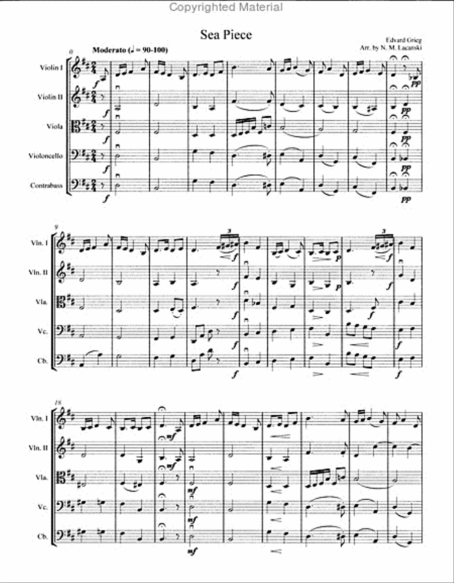 Sea Piece Sea Piece String Orchestra scores gallery preview page 2