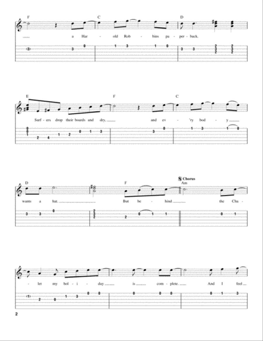 Pulling Mussels (From The Shell) Acoustic Guitar scores gallery preview page 2