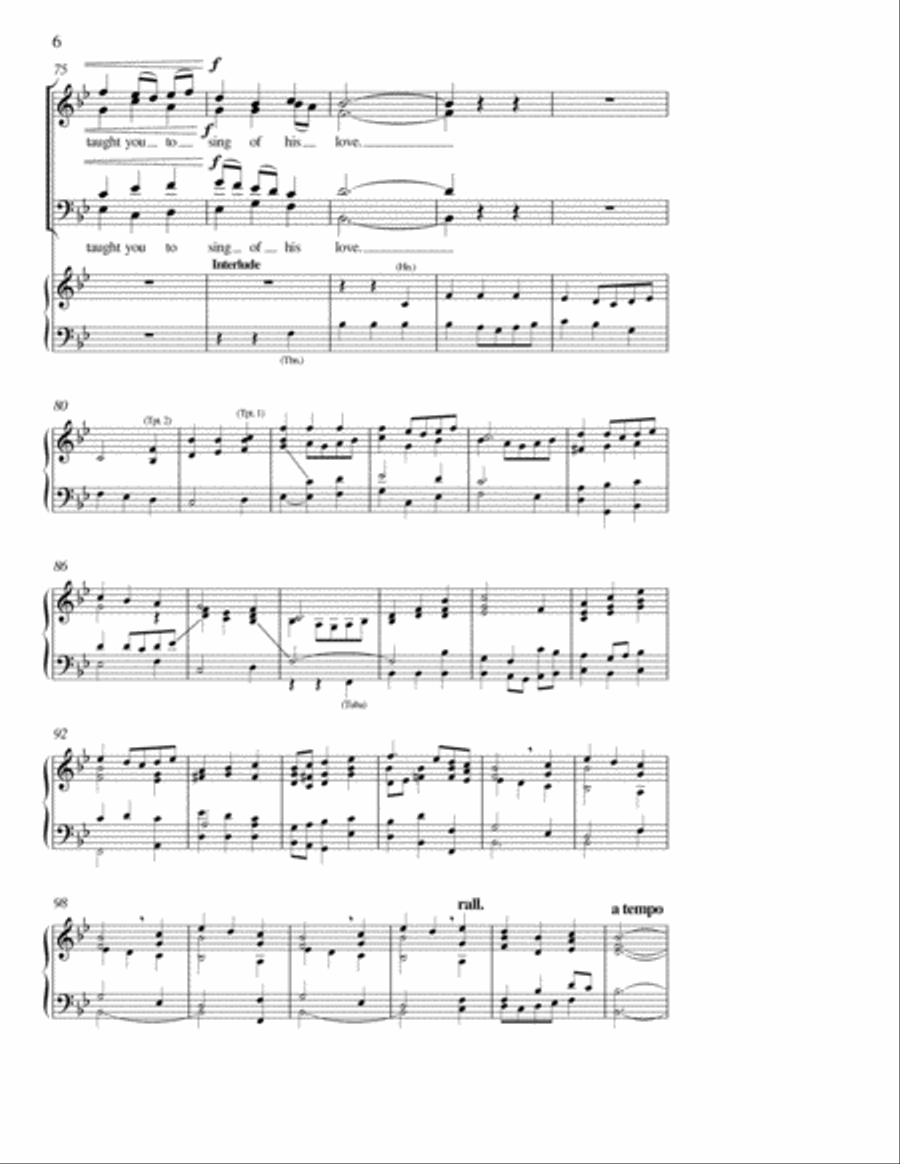 O Praise Ye the Lord! 4-Part scores gallery preview page 3