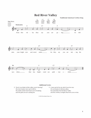 Book cover for The Red River Valley (from The Daily Ukulele) (arr. Liz and Jim Beloff)