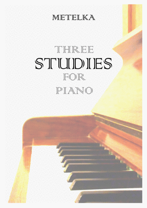 Book cover for Three Studies for Piano by Jakub Metelka