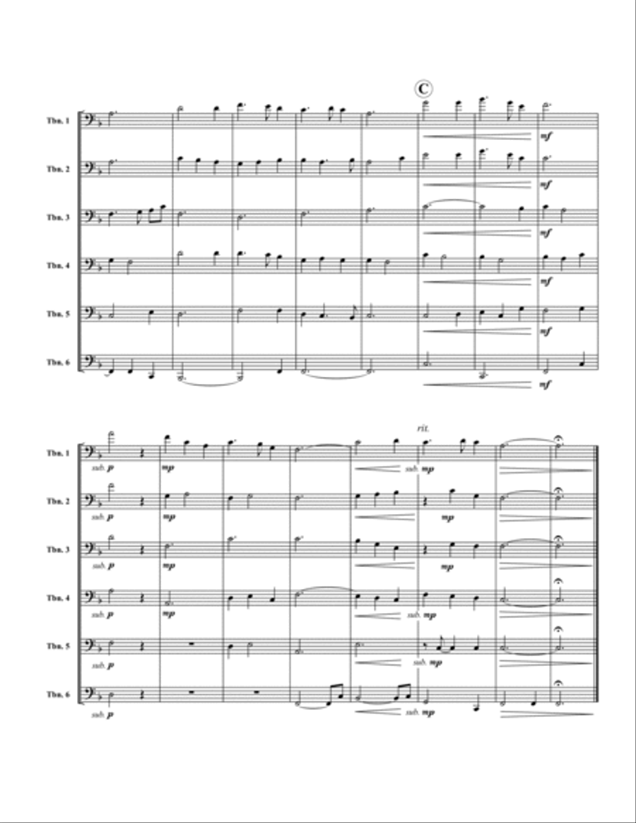 Silent Night Large Ensemble scores gallery preview page 2