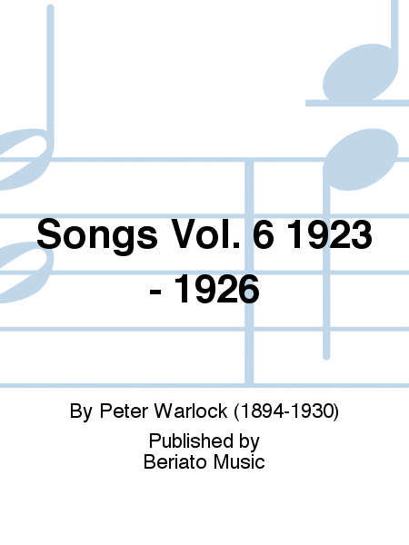 Songs Vol. 6 1923 - 1926