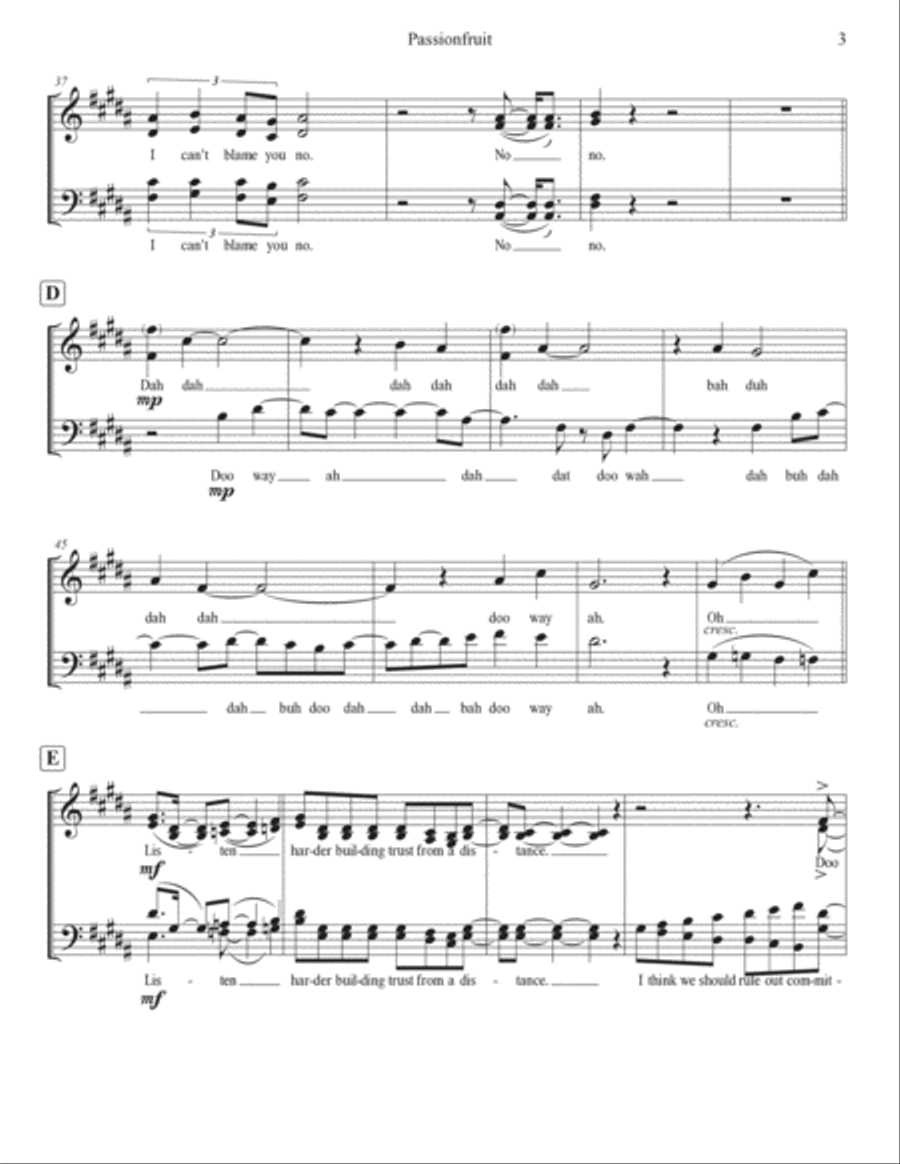 Passionfruit 4-Part scores gallery preview page 3