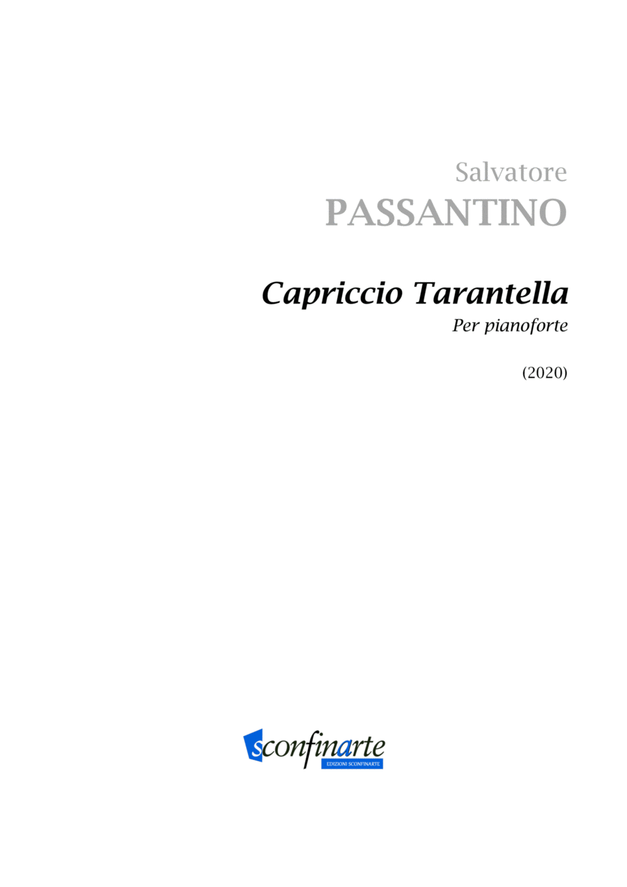 Salvatore Passantino: CAPRICCIO TARANTELLA (ES-21-058) Piano Solo scores gallery preview page 1