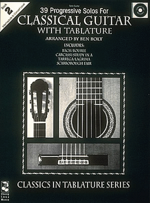 Book cover for 39 Progressive Solos for Classical Guitar - Book 2