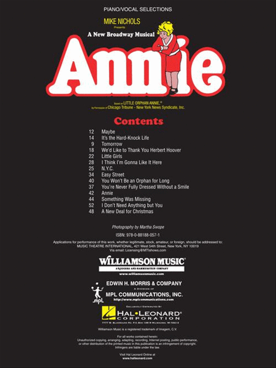 Annie Piano, Vocal, Guitar scores gallery preview page 4
