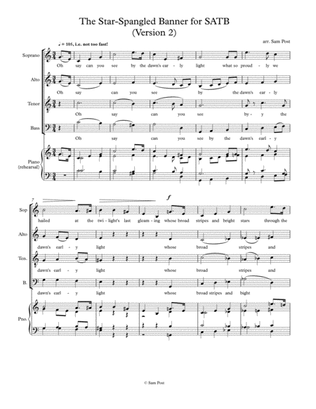 Star-Spangled Banner for SATB, version 2, op. 32, #4