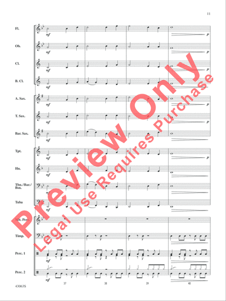 Fire's Edge Concert Band scores gallery preview page 12