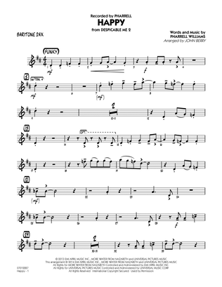 Happy (from Despicable Me 2) - Baritone Sax