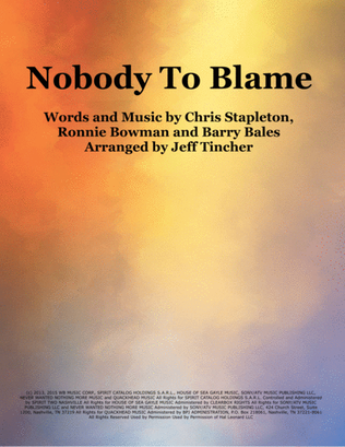 Nobody To Blame