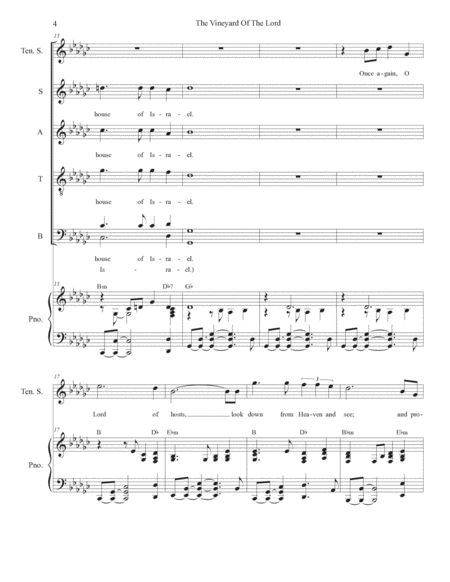 The Vineyard Of The Lord (Tenor Solo and SATB) image number null