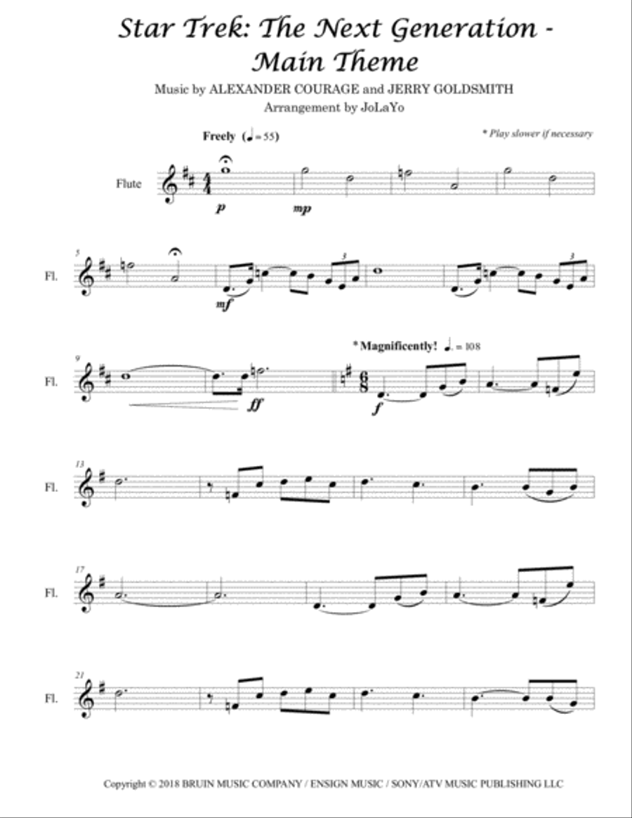 Star Trek - The Next Generation(r) Flute Solo scores gallery preview page 2