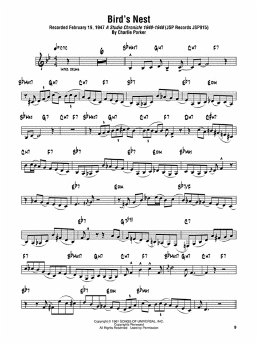 Charlie Parker Omnibook – Volume 2 C Instrument scores gallery preview page 6
