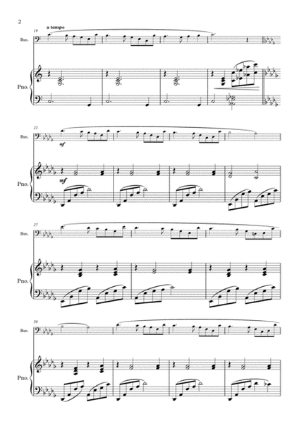 La Vie En Rose arranged for Bassoon and Piano image number null