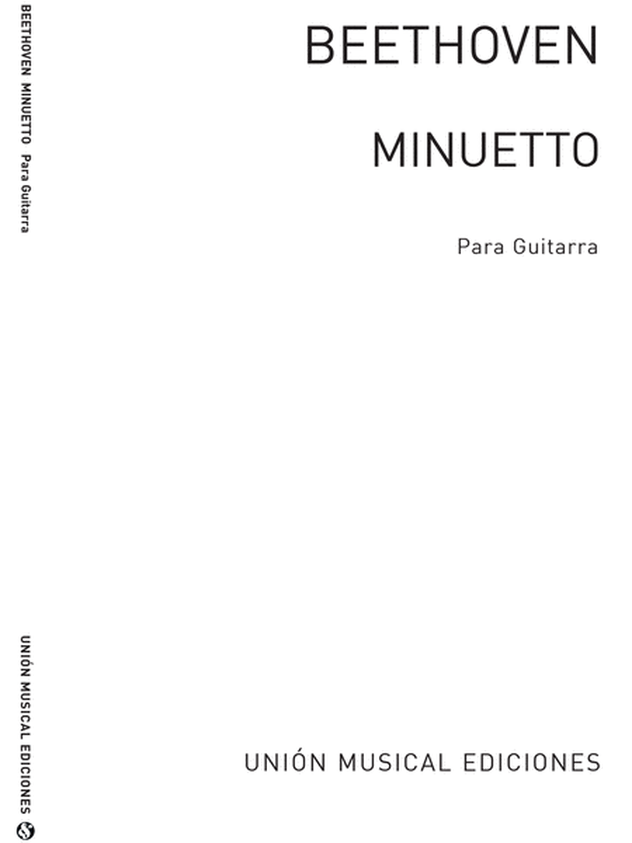 Minueto (Segovia) Guitar