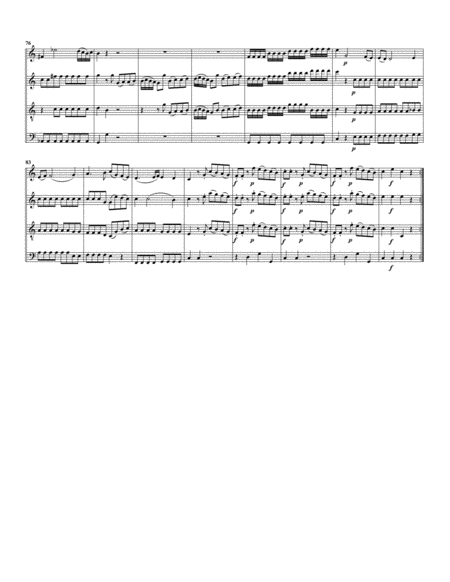 Divertimento, K.138 (arrangement for 4 recorders)