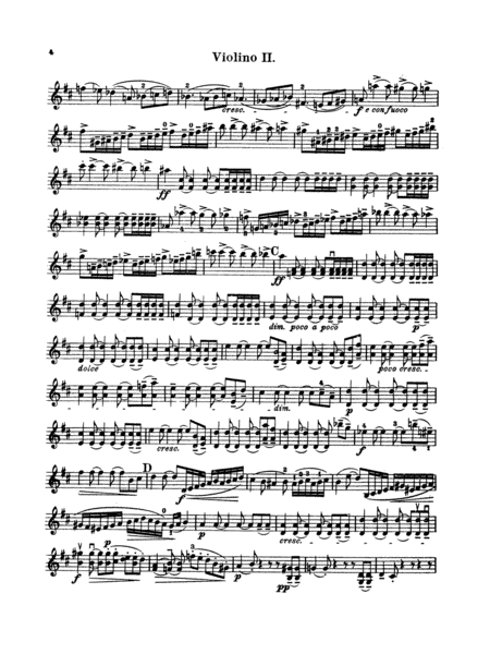 String Quartet in D Major, Op. 11: 2nd Violin
