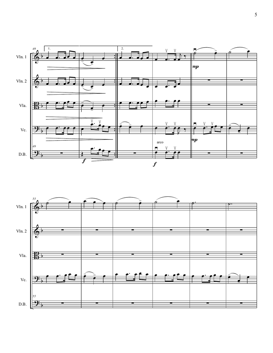 Early Americans String Orchestra scores gallery preview page 6