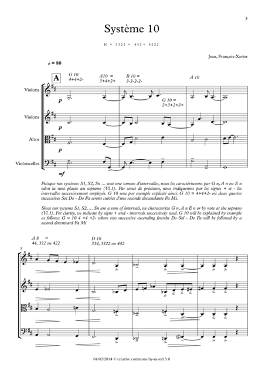 Système 10 Système 10 String Quartet scores gallery preview page 1