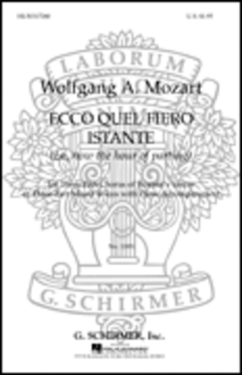 Book cover for Ecco Quel Fiero Istante Lo, Now The Hour Of Parting