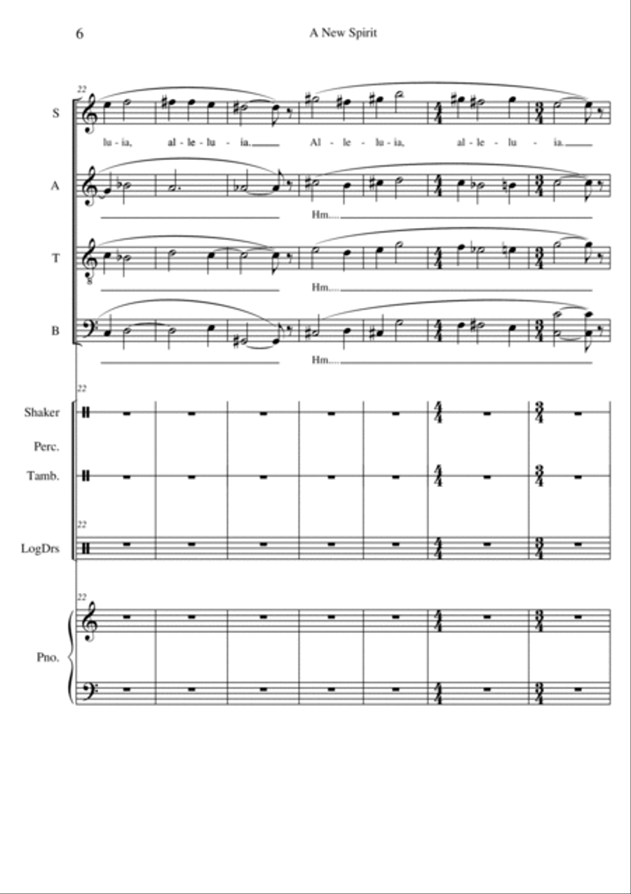 A New Spirit 4-Part scores gallery preview page 6