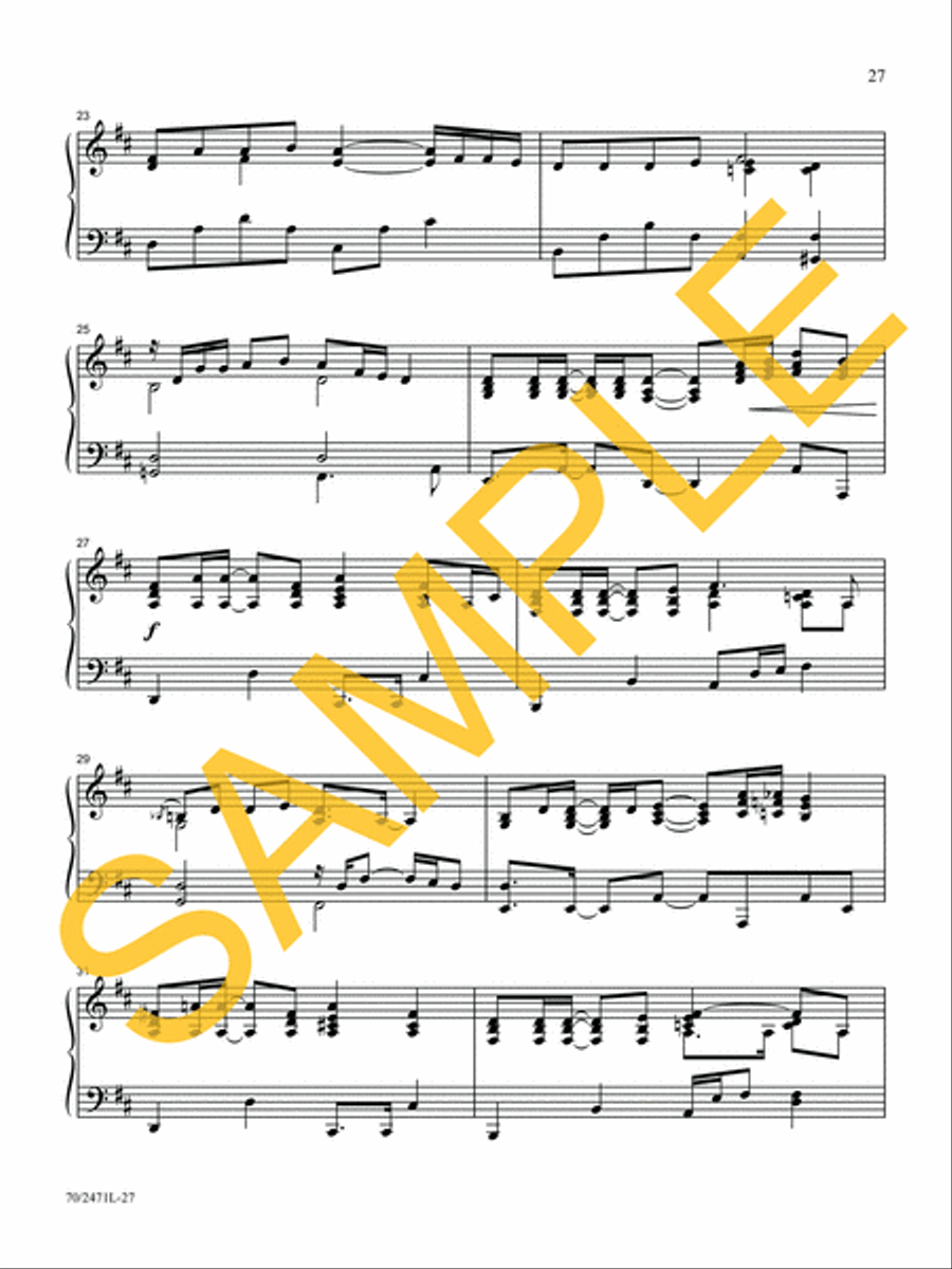 Through It All Piano Solo scores gallery preview page 19