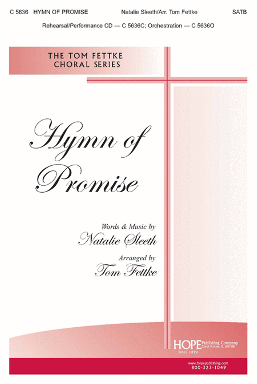 Hymn of Promise 4-Part scores gallery preview page 1