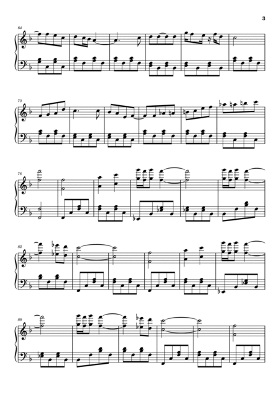 Hey Jude Piano Solo scores gallery preview page 3