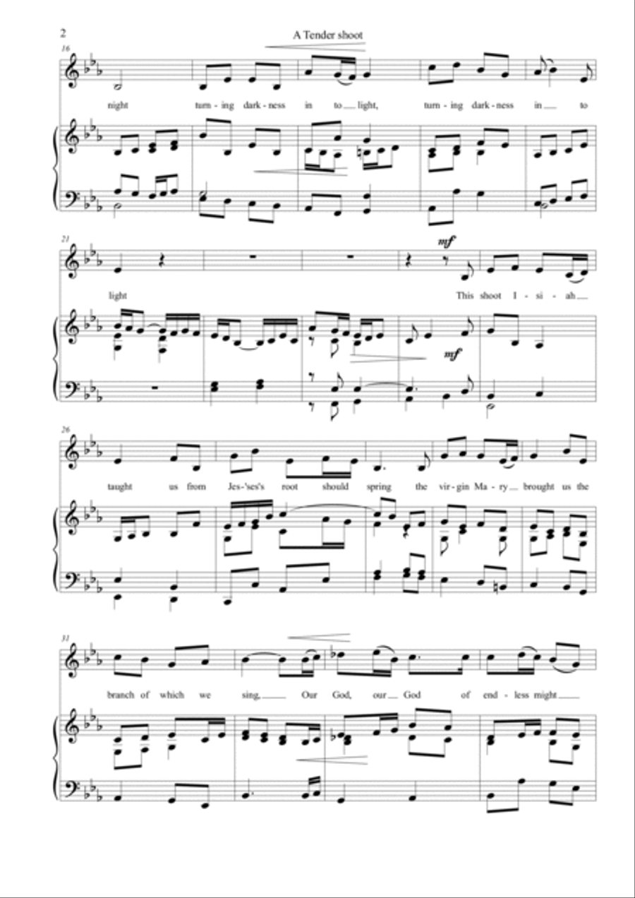 A Tender Shoot Unison Choir scores gallery preview page 2