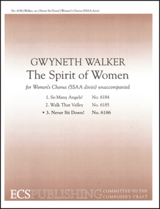 Book cover for The Spirit of Women: 3. Never Sit Down!