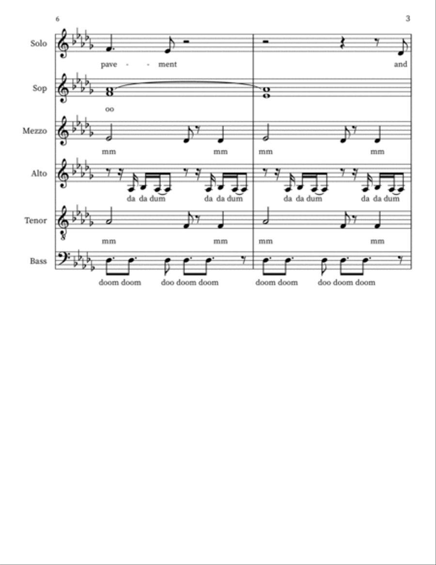 Fire Fire A Cappella scores gallery preview page 3