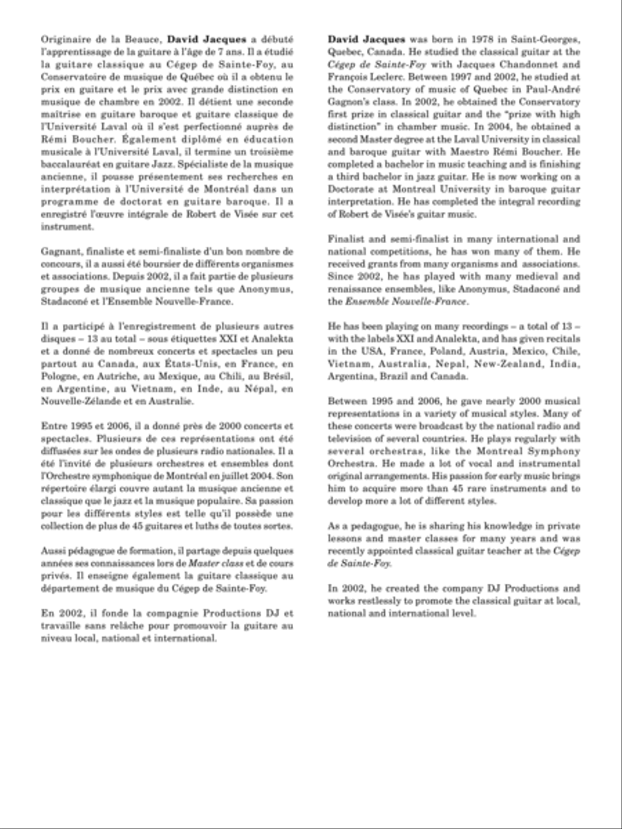 4 mélodies 4 mélodies Classical Guitar scores gallery preview page 2