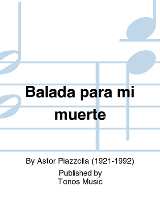 Book cover for Balada para mi muerte