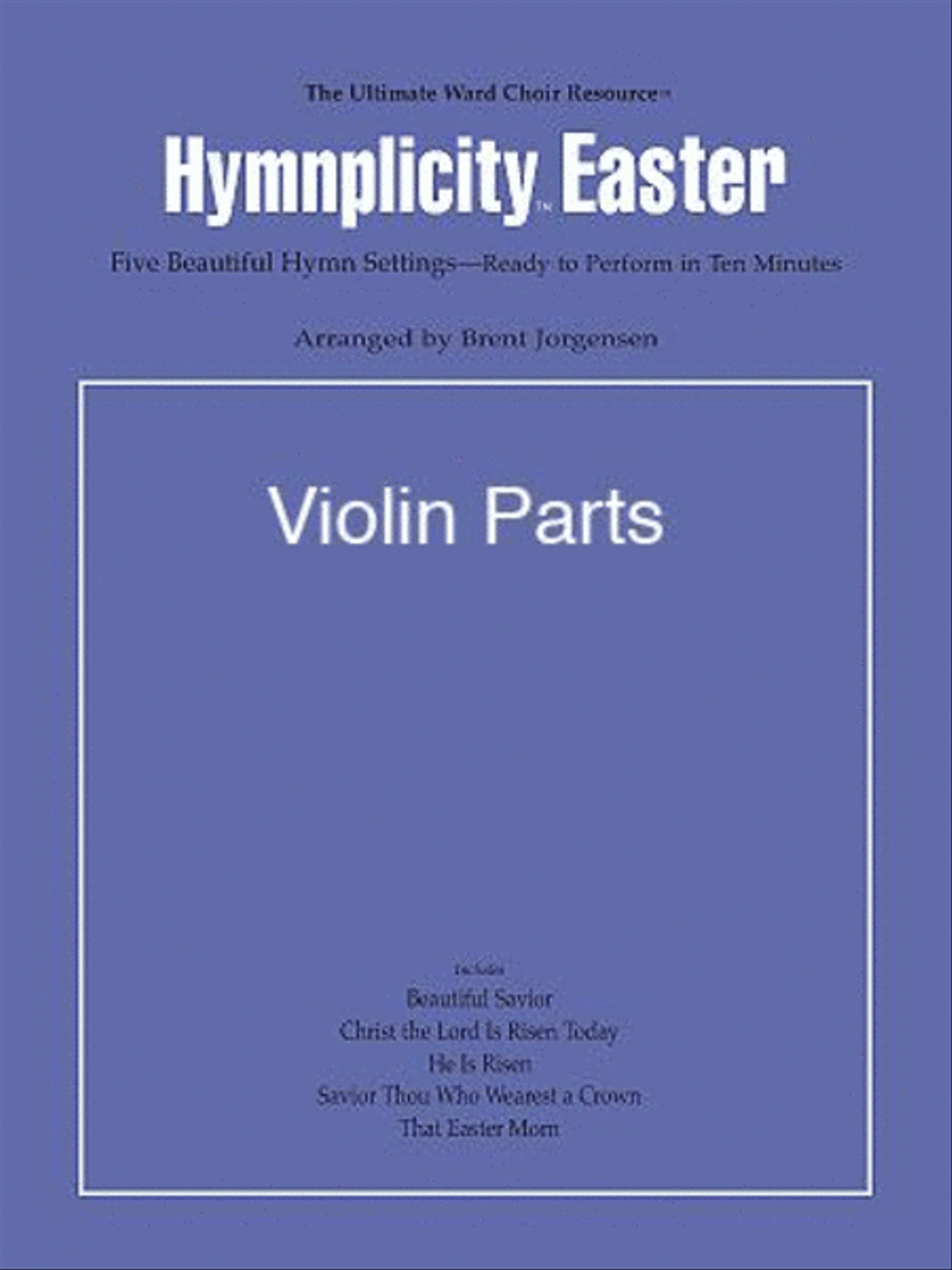 Hymnplicity Easter - Violin Parts 4-Part scores gallery preview page 1