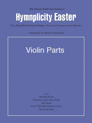 Book cover for Hymnplicity Easter - Violin Parts