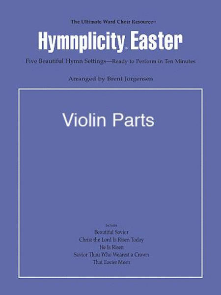 Hymnplicity Easter - Violin Parts image number null