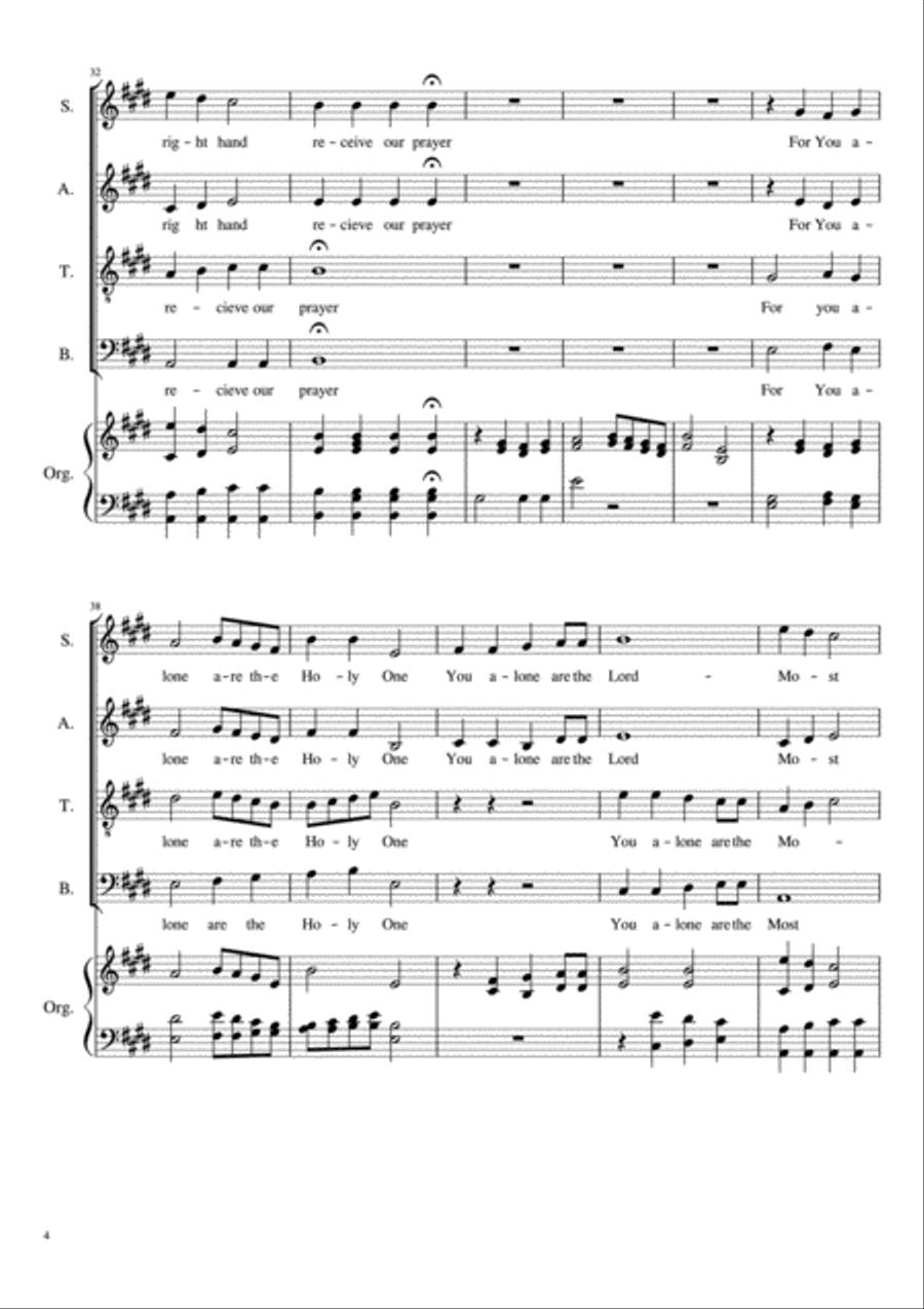 Communion Setting in E Communion Setting in E 4-Part scores gallery preview page 4