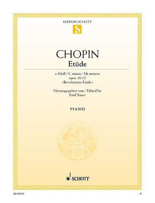 Book cover for Etude in C Minor, Op. 10, No. 12