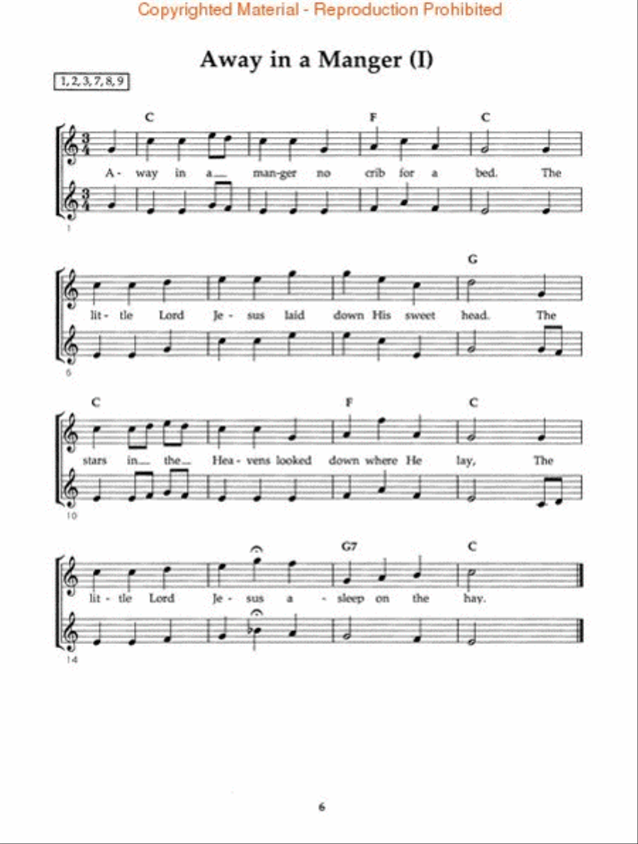 Christmas for 1, 2 or 3 Guitars Guitar Ensemble scores gallery preview page 3