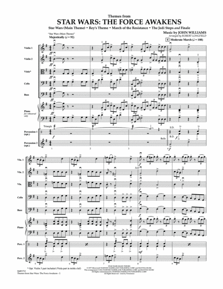 Themes from Star Wars: The Force Awakens - Conductor Score (Full Score)