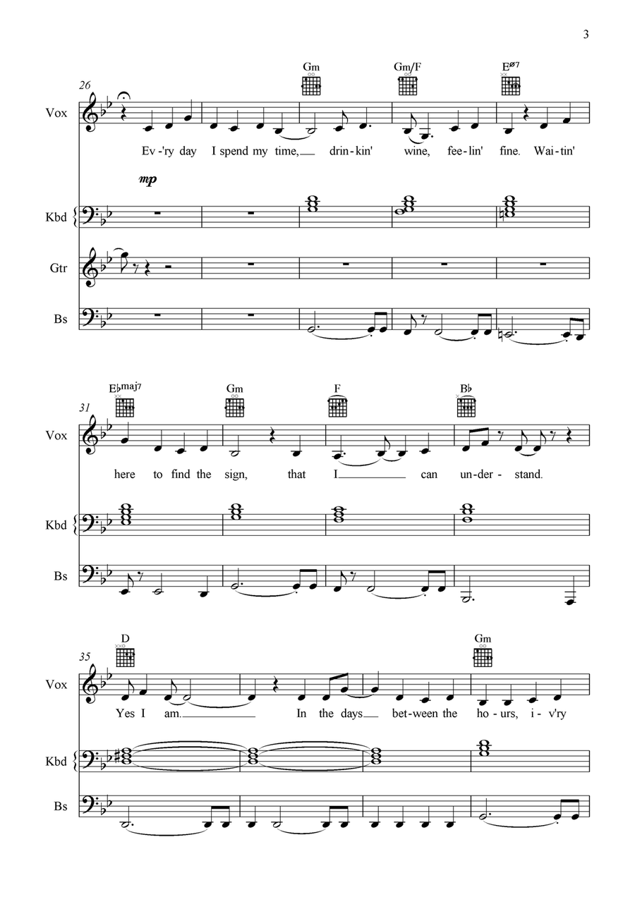 In A Broken Dream In A Broken Dream Piano, Vocal scores gallery preview page 4
