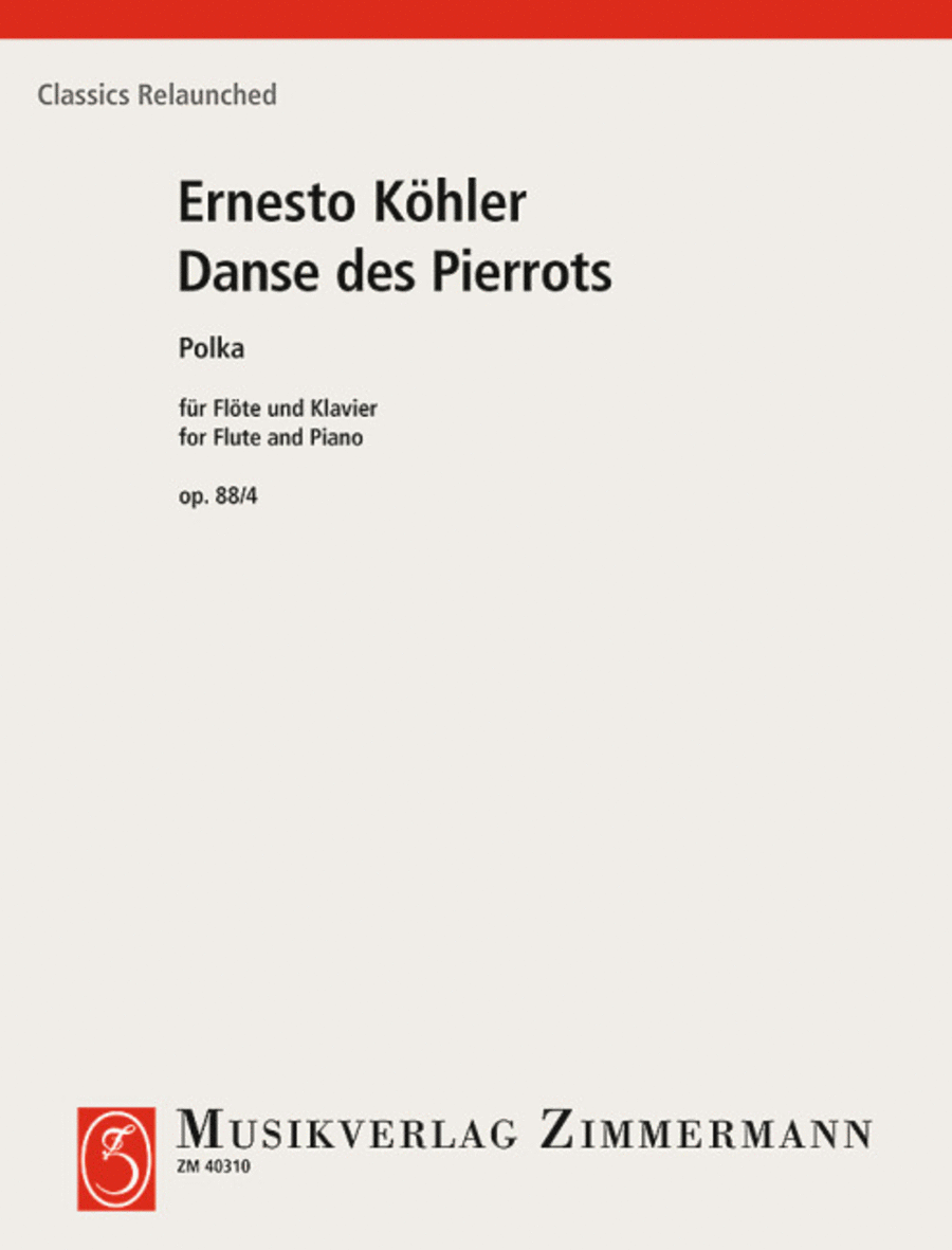 Danse des Pierrots (Polka) Flute Solo scores gallery preview page 1