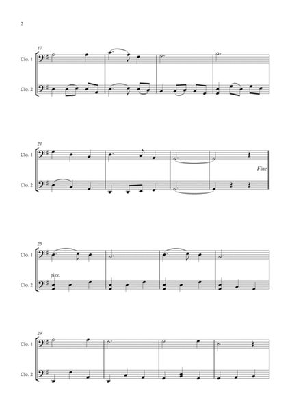 Silent Night (for cello duet, suitable for grades 1-5) image number null